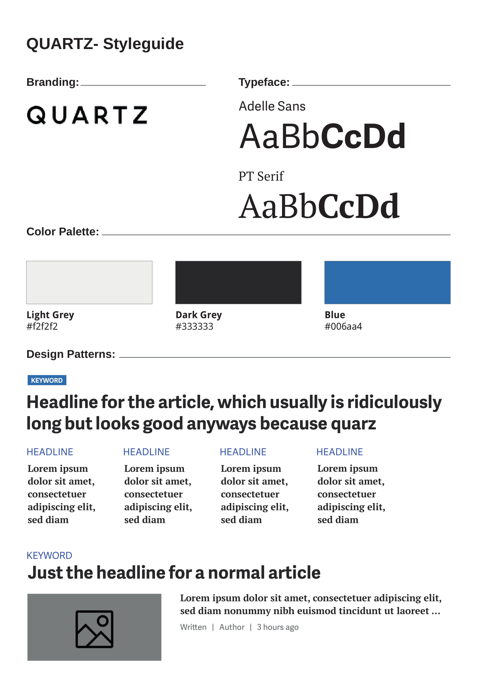 qz styleguide